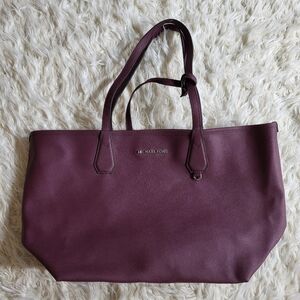 Michael Kors Saffiano Leather Candy Large Reversible Tote Plum